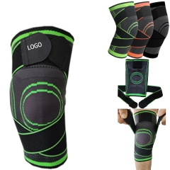 Adjustable Double Strap Knitted Knee Sleeve