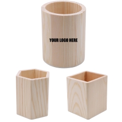 Wood Desk Pen Pencil Holder