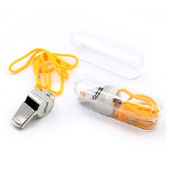 Stainless Steel Whistle With Lanyard-MTIL053