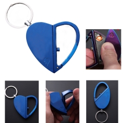 Rotatable Heart Shape Lighter Key Chain