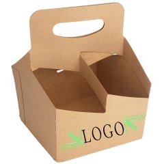 2 Bottles Kraft Carrier Corrugated Cardboard