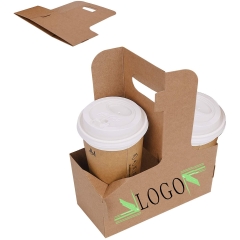 4 Bottles Kraft Carrier Corrugated Cardboard