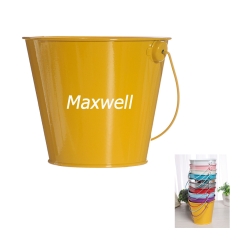 Colored Mini Metal Buckets