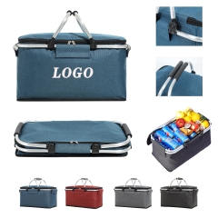 Collapsible Insulated Picnic Basket-PMSWD037